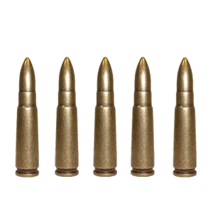 Pack de 5 balles factices calibre 7.62mm.