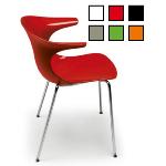 PAJU - Chaise réunion design - Rouge