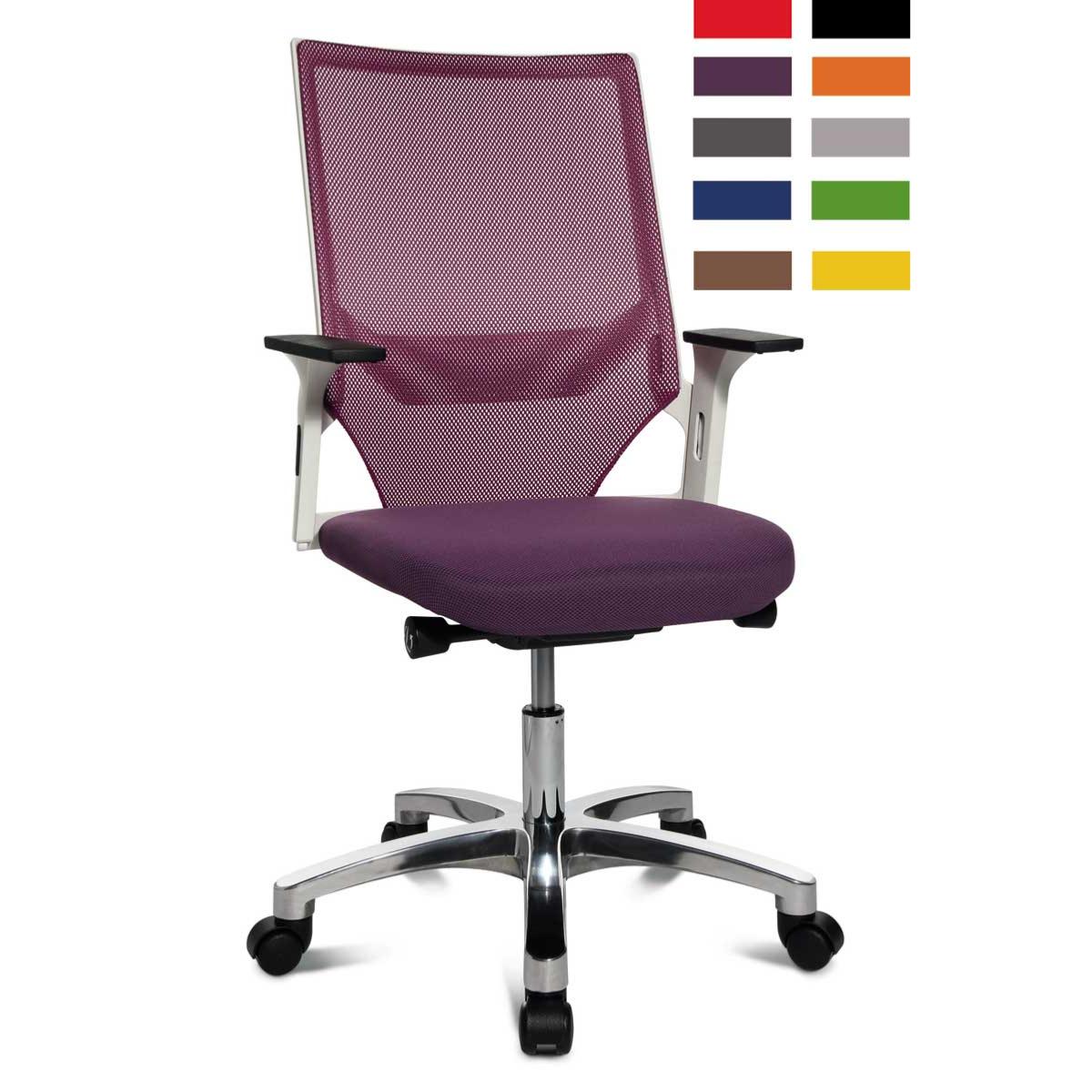 Fauteuil De Bureau Ergonomique Hanau A Structure Blanche