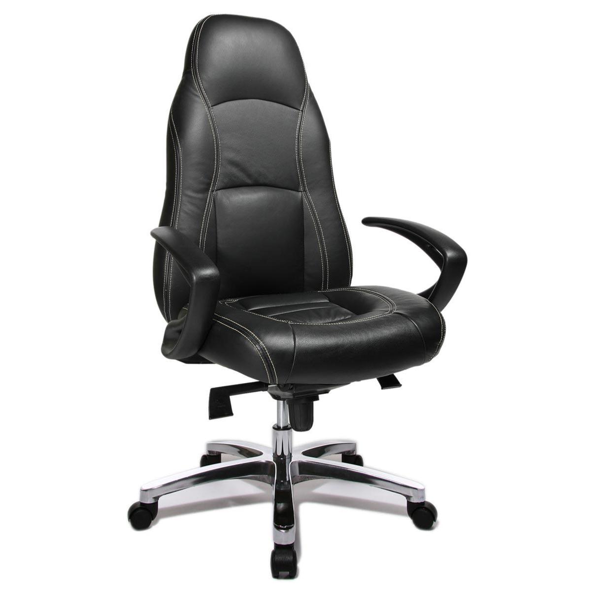 Fauteuil De Bureau Direction En Cuir Veritable Avec Haut Dossier Fauteuil De Bureau Direction En Cuir Veritable Avec Haut Dossier