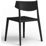 CHINY - Chaise 4 pieds design - Blanche Sans Matelassage