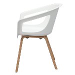 AVEIRO - Chaise visiteur bois et plastique