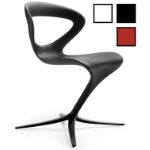 WONJU - Chaise design en plastique - Noire