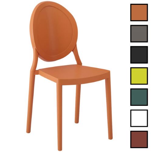 LUJAN - Chaise design empilable en plastique