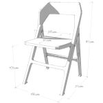 FORMOSA - Chaise design pliante en polycarbonate