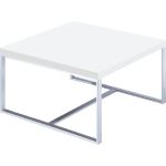 TURKU - Table basse carré mélaminé/acier