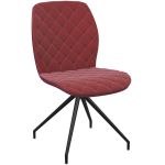 AZUL FIXE - Chaise de salon fixe design en velours ou tissus