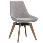 ORAN BOIS - Chaise de salon design pivotante