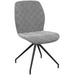 AZUL FIXE - Chaise de salon fixe design en velours ou tissus