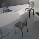 LA PLATA - Chaise design empilable en polycarbonate