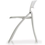 GUNPO - Chaise pliable en acier et plastique