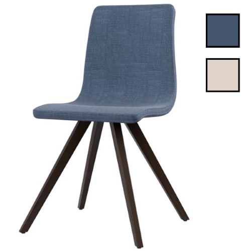 OBERA - Chaise de salon design en tissu ou simili-cuir