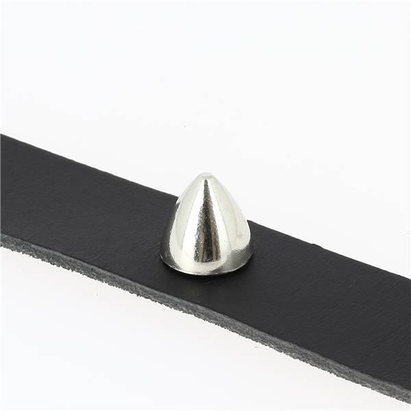 Rivet pointe - SPIKE - Pour collier - NICKELÉ - Long 12mm