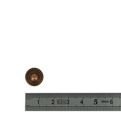 Concho BOUTON ROND - 12mm - VIEUX CUIVRE