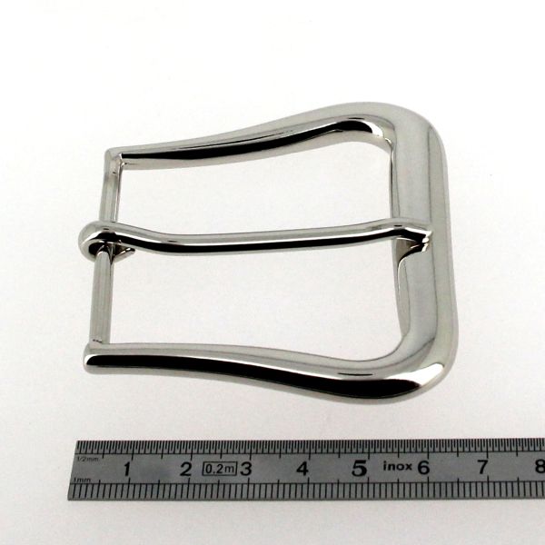 Boucle de ceinture en acier TRA - NICKELÉ - 48mm