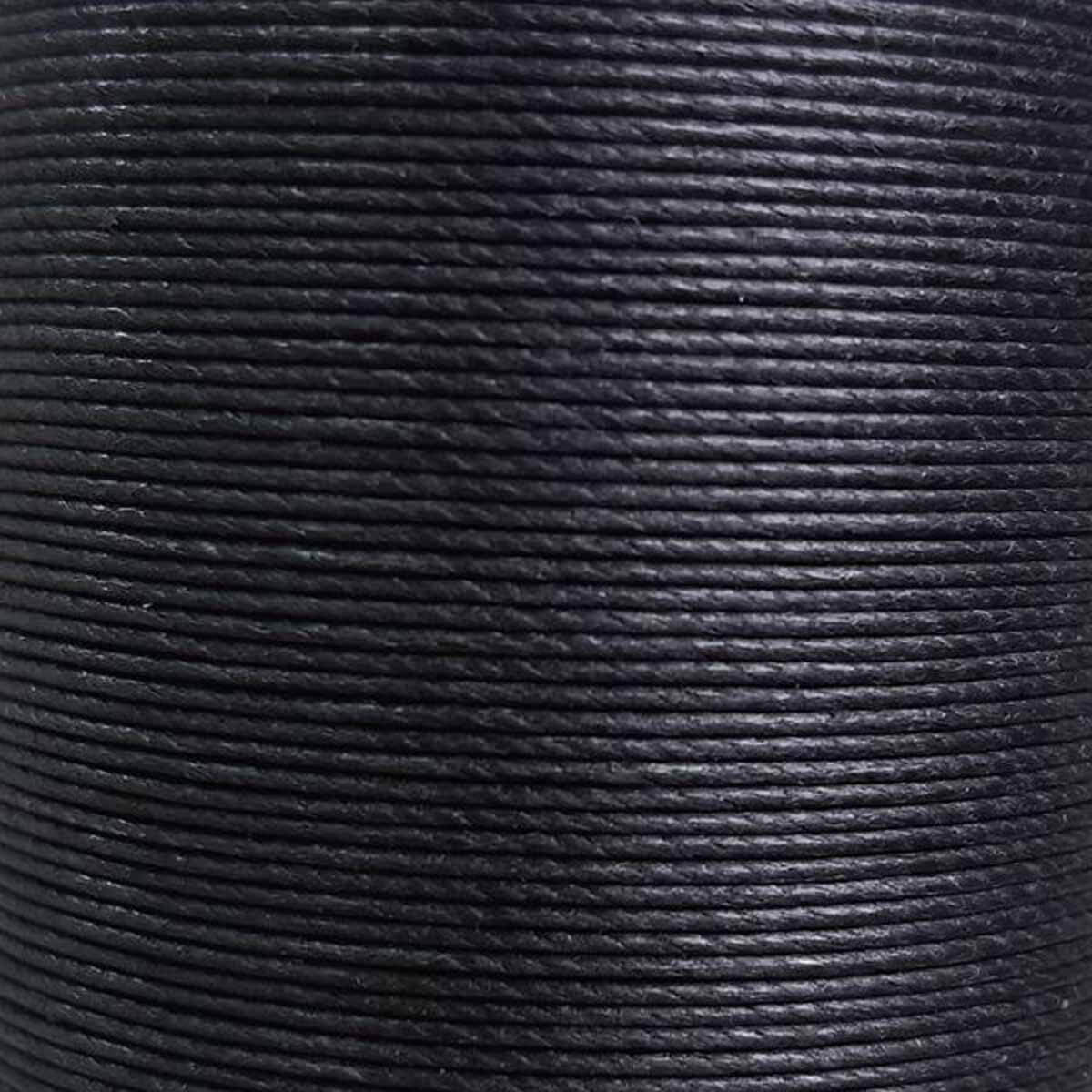 Cartonnette de 8m de fil de lin ciré MeiSi M70 - 0,75 mm - NOIR - MS001