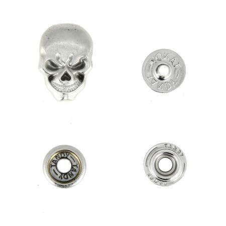 Bouton pression Skull - VIEUX NICKEL - LINE 24 : 15mm - Tandy Leather
