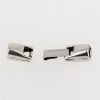 Fermoir bijou - Fermeture clip - Argent vieilli - Lacet rond 5 mm