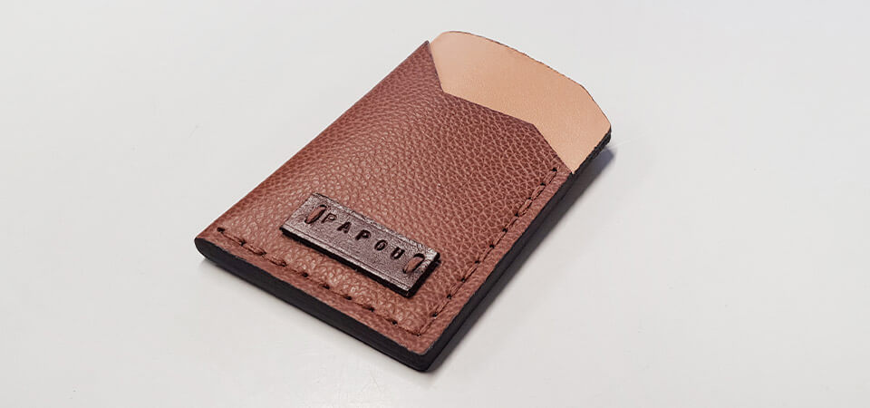 Tutoriel & Patron | Porte-cartes minimaliste en cuir