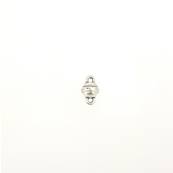 Fermoir bijou - Boule aimantée - Argent vieilli - Lacet rond 1,5 mm
