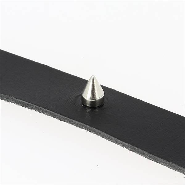 Rivet pointe - SPIKE - Pour collier - NICKELÉ - Long 9mm