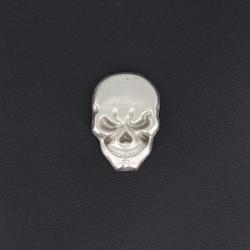 Bouton pression Skull - VIEUX NICKEL - TANDY LEATHER - LINE 24 : 15 mm