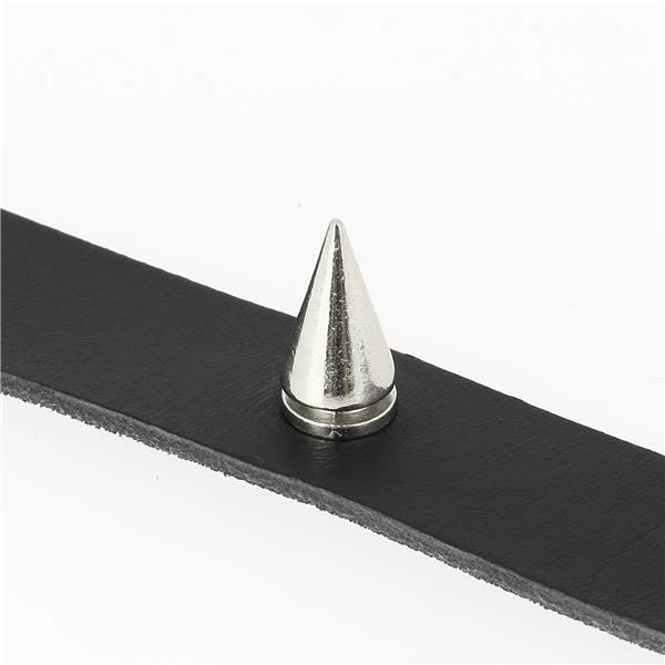 Rivet pointe - SPIKE - Pour collier - NICKELÉ - Long 18mm