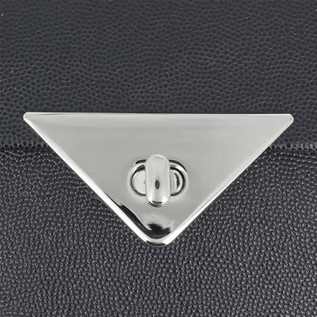 Fermoir plaque triangle pour sac - NICKELE - 70x35 mm