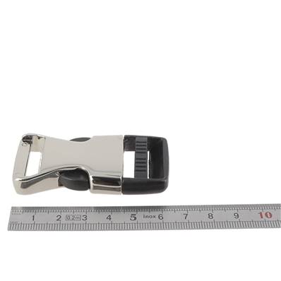 Fermeture clip - NICKELE et NOIR - 25 mm - modèle 2