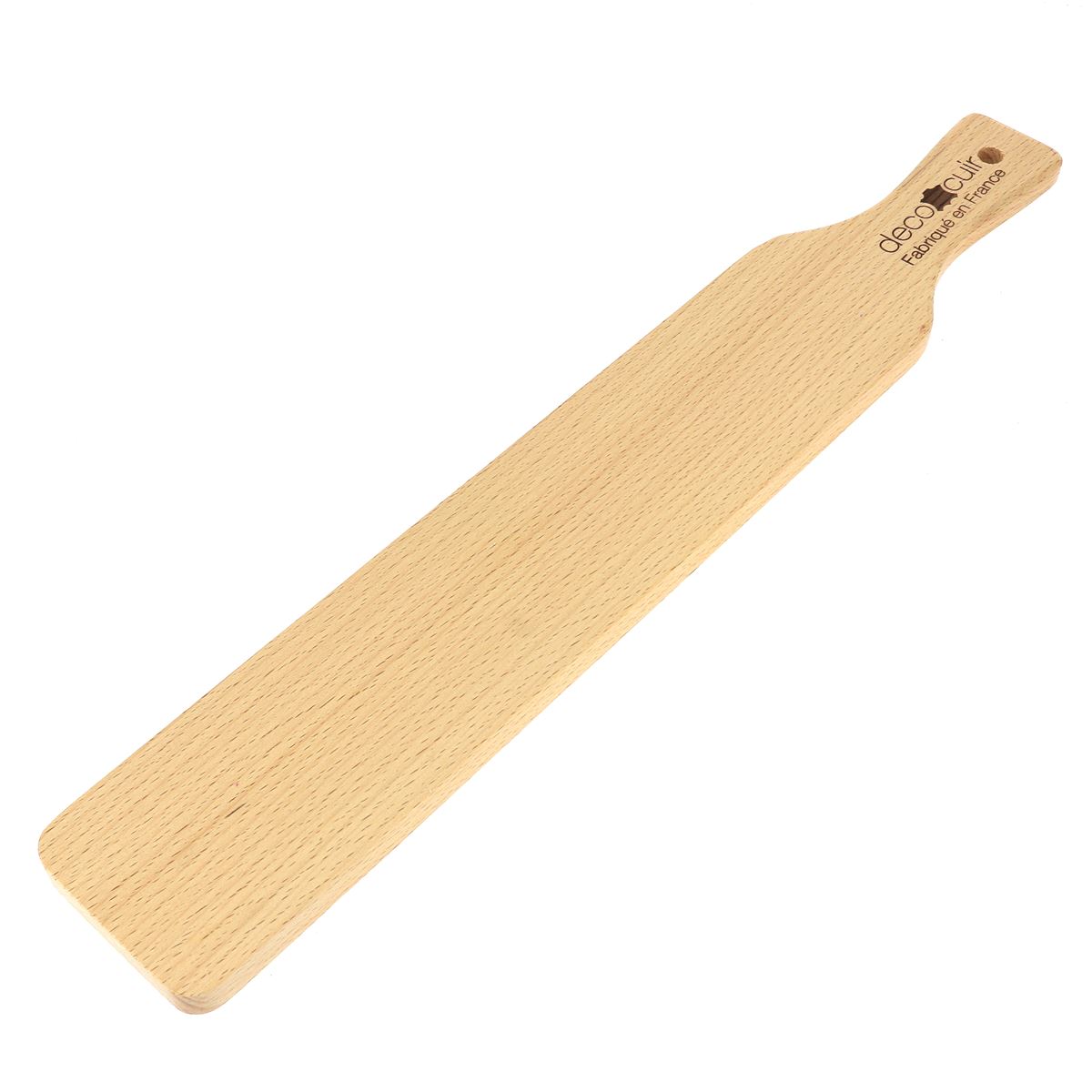 Planche en bois pour strop - Poignée ergonomique - 6,5x30cm - Deco Cuir