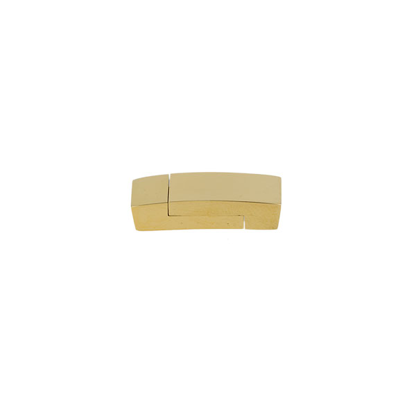 Fermoir bijou en Inox - Rectangle aimanté - Lacet plat 5mm