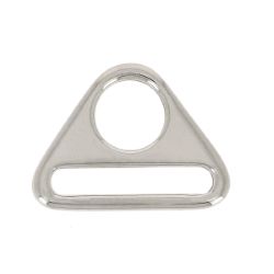 Anneau triangle - nickelé - 40 mm