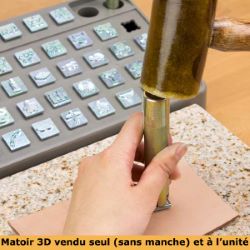 Matoir 3D MINI - Rectangle celtique crantée - 8807
