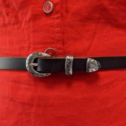 Boucle de ceinture mexicaine PAO - LAITON VIEILLI - 15mm