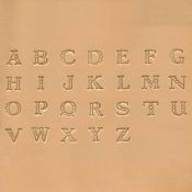 Jeu des 26 lettres de l'alphabet à frapper - 0,95 cm