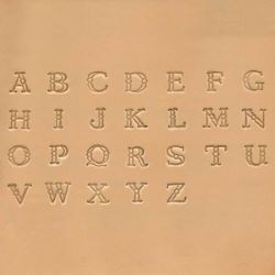 Jeu des 26  lettres de l'alphabet à frapper - 0,95 cm