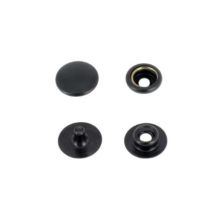 Lot de 5 boutons pression FORT en laiton - NOIR - OSBORNE - LINE 20 : 12,5mm
