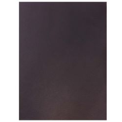 Morceau de cuir de veau lisse AUTOCOLLANT - CHOCOLAT H95