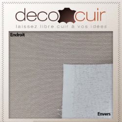 Coupon de tissu sergé coton Doublé - Beige et Marron - 1x1,5m