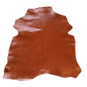 Peau de cuir de chevreau lissée glacée - COGNAC H17 - 2°choix