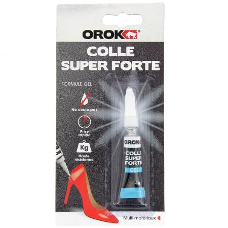 Colle super forte instantanée gel - tube 3g - colle cyanoacrylate