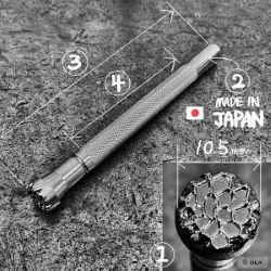 Matoir sur manche OKA - Matting texture rocher 10,5mm - M080