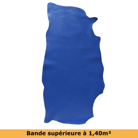 Bande de cuir VVN TANAO - BLEU ÉLECTRIQUE - Ép 1,5mm 