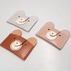 Kit DIY - Porte-cartes Ours en cuir