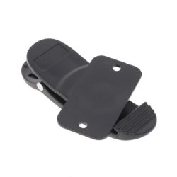 Clip pivotant en plastique pour ceinture - 24x77mm - NOIR - Ivan