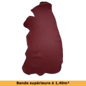 Bande de cuir VVN TANAO - BORDEAUX - Ép 1,5mm 