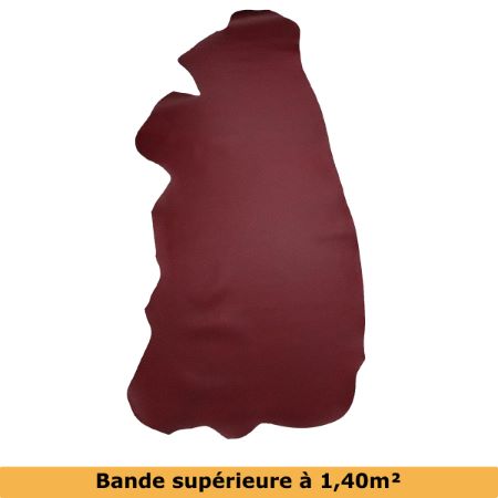 Bande de cuir VVN TANAO - BORDEAUX - Ép 1,5mm 