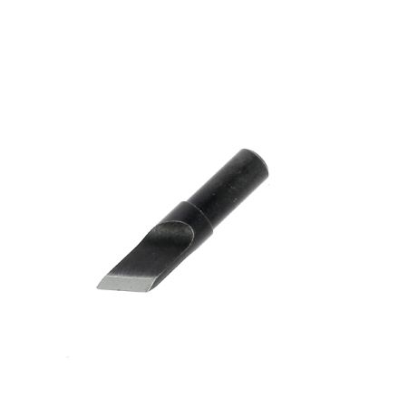 Lame acier plate biseautée 1/4" pour couteau à ouvrir - Ép 1,3mm - Fixation 7/32" - TANDY