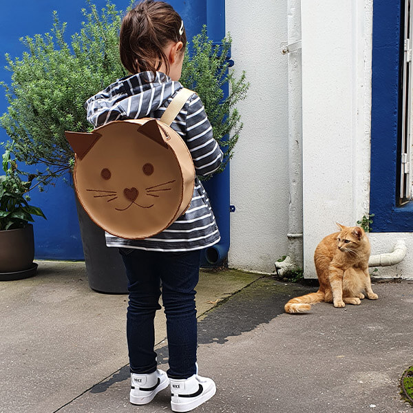 sac a dos chat enfant