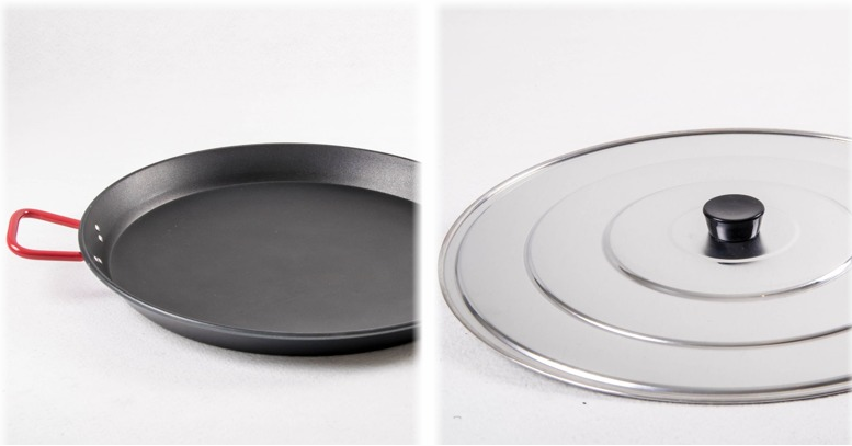 Plat à paella antiadhérent 50 cm + son couvercle / 14 Pers / Garcima - Vaello